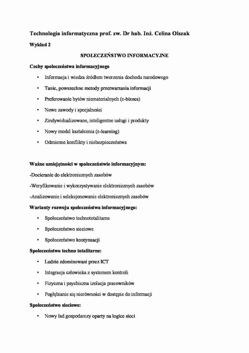 Ewolucja społeczeństwa informacyjnego