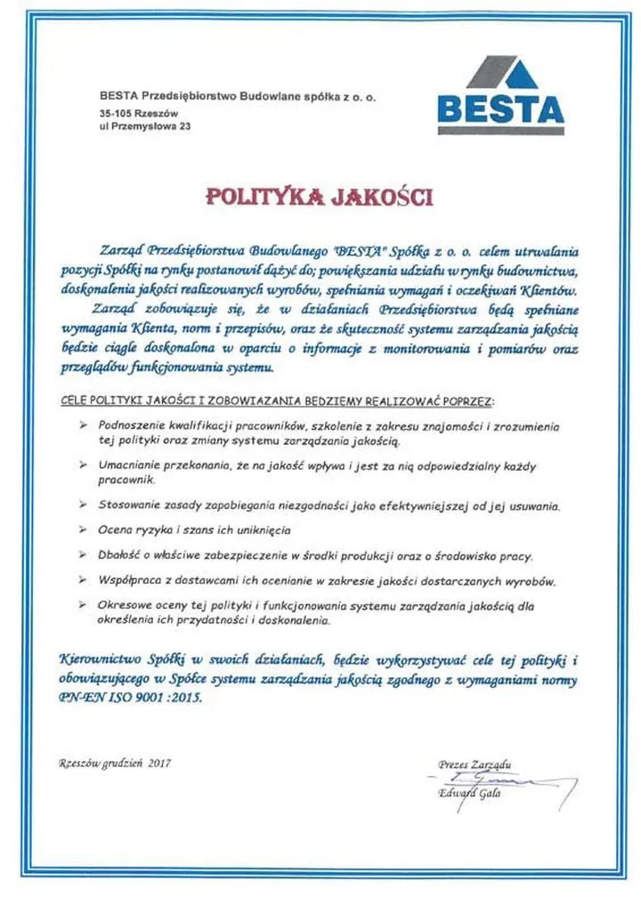 Satysfakcja klienta a jakość